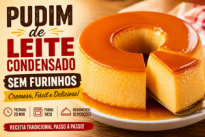 Pudim de Leite Condensado Sem Furinhos