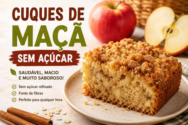 Cuques de Maçã Sem Açúcar