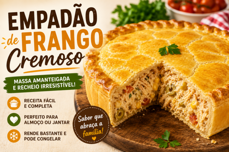 Empadão de Frango Cremoso