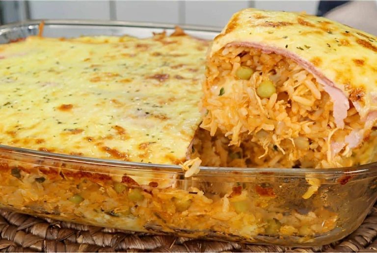 Arroz de Forno Cremoso com Frango