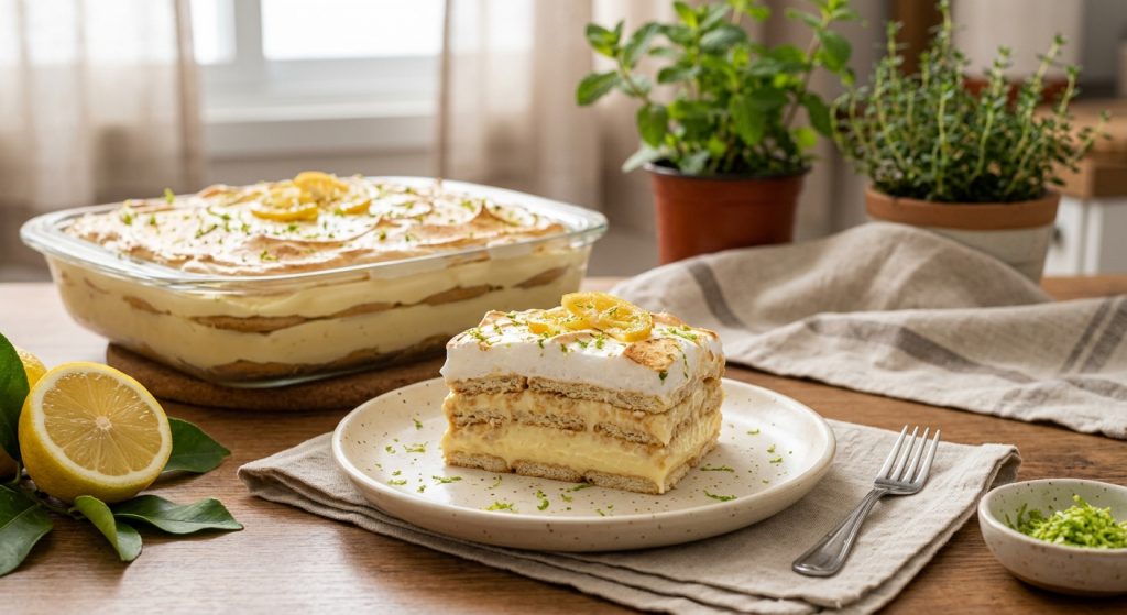 Pavê de Limão Cremoso com Biscoito: Receita Fácil, Gelada e Irresistível
