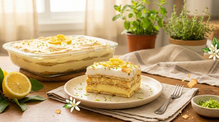 Pavê de Limão Cremoso com Biscoito: Receita Fácil, Gelada e Irresistível