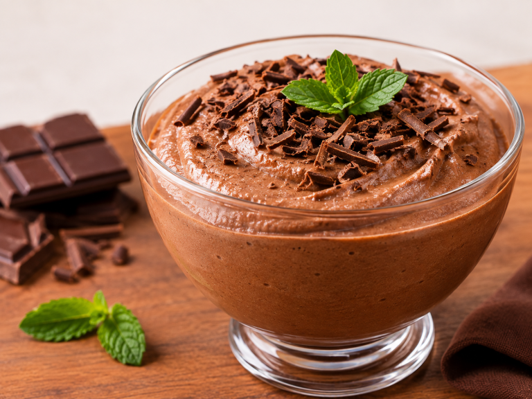 Mousse de chocolate cremoso